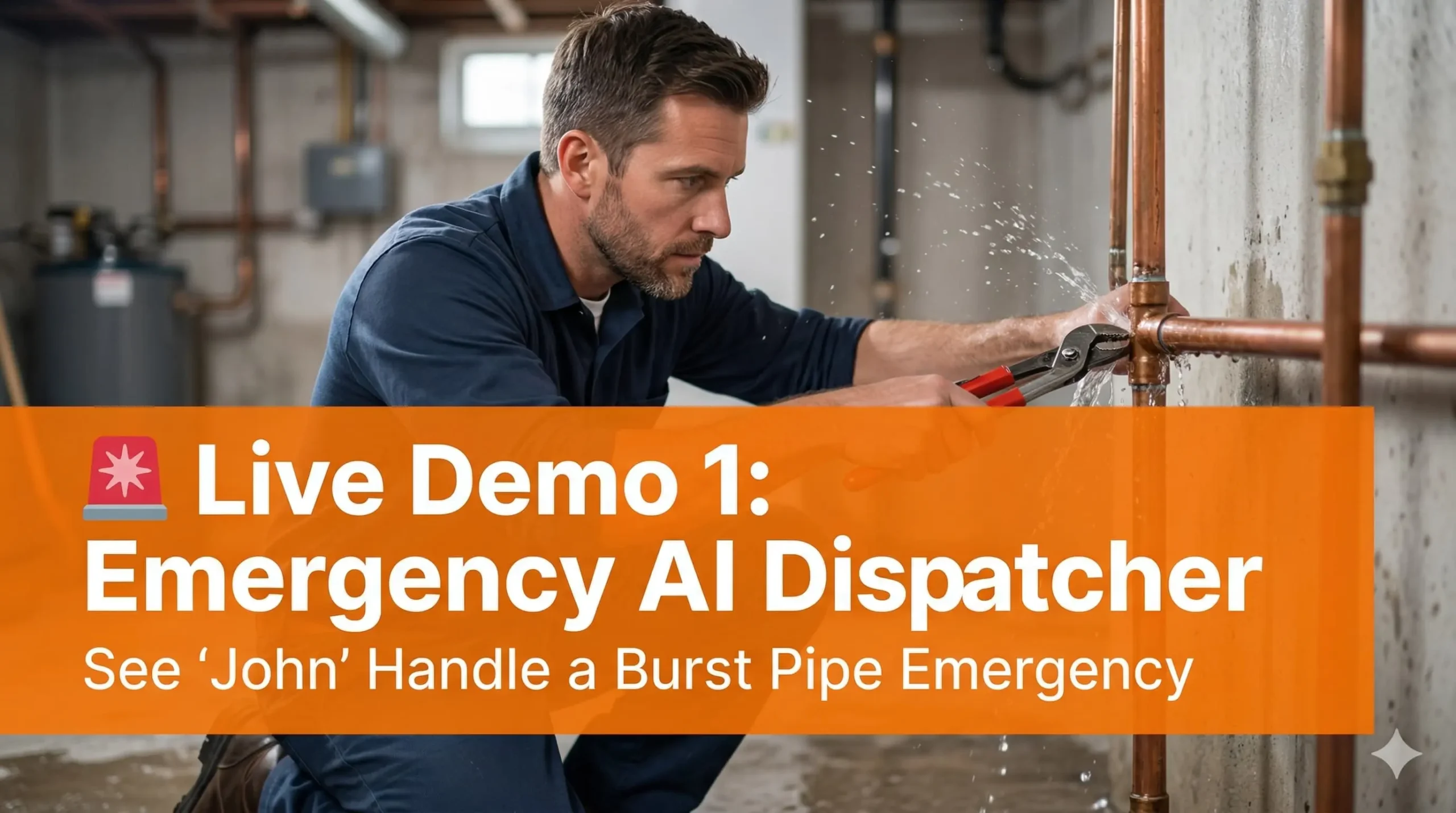 John the Bot AI emergency dispatcher video demo handling an emergency situation.